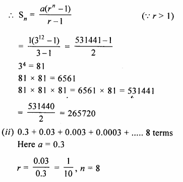 Selina Concise Mathematics Class 10 ICSE Solutions Chapter 11 Geometric Progression Ex 11D Q1.1