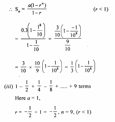 Selina Concise Mathematics Class 10 ICSE Solutions Chapter 11 Geometric Progression Ex 11D Q1.2