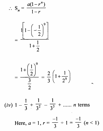 Selina Concise Mathematics Class 10 ICSE Solutions Chapter 11 Geometric Progression Ex 11D Q1.3