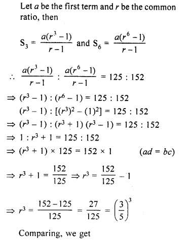 Selina Concise Mathematics Class 10 ICSE Solutions Chapter 11 Geometric Progression Ex 11D Q9.1