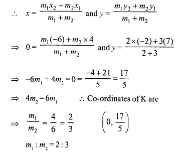 Selina Concise Mathematics Class 10 ICSE Solutions Chapter 13 Section and Mid-Point Formula Ex 13A Q22.2