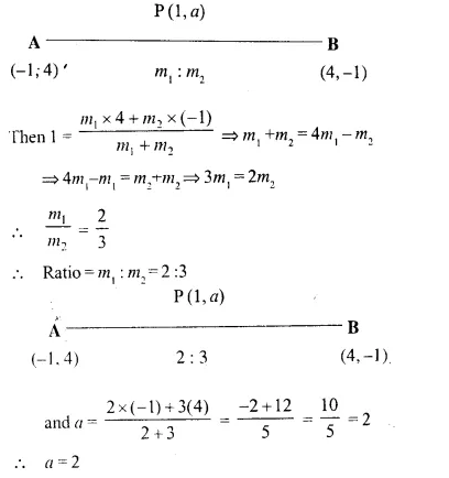 Selina Concise Mathematics Class 10 ICSE Solutions Chapter 13 Section and Mid-Point Formula Ex 13A Q4.1