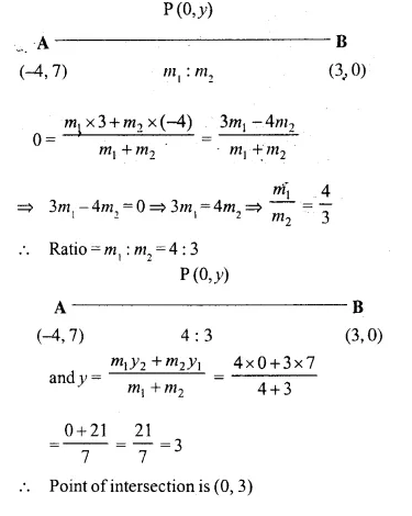 Selina Concise Mathematics Class 10 ICSE Solutions Chapter 13 Section and Mid-Point Formula Ex 13A Q7.1