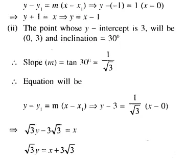 Selina Concise Mathematics Class 10 ICSE Solutions Chapter 14 Equation of a Line Ex 14C Q2.1