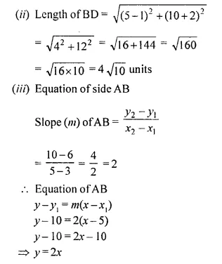 Selina Concise Mathematics Class 10 ICSE Solutions Chapter 14 Equation of a Line Ex 14E Q38.2