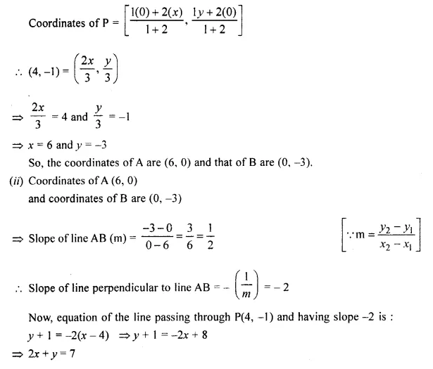 Selina Concise Mathematics Class 10 ICSE Solutions Chapter 14 Equation of a Line Ex 14E Q41.2