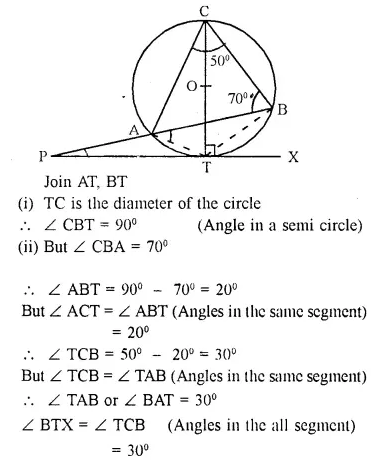 Selina Concise Mathematics Class 10 ICSE Solutions Chapter 18 Tangents and Intersecting Chords Ex 18A Q22.2