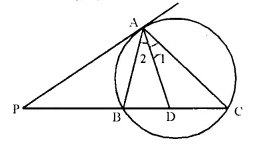 Selina Concise Mathematics Class 10 ICSE Solutions Chapter 18 Tangents and Intersecting Chords Ex 18B Q12.1