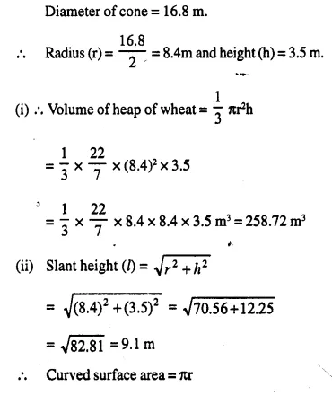 Selina Concise Mathematics Class 10 ICSE Solutions Chapter 20 Cylinder, Cone and Sphere Ex 20B Q8.1
