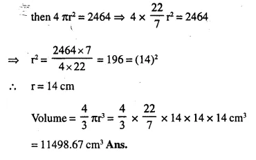 Selina Concise Mathematics Class 10 ICSE Solutions Chapter 20 Cylinder, Cone and Sphere Ex 20C Q1.1
