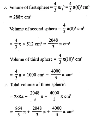 Selina Concise Mathematics Class 10 ICSE Solutions Chapter 20 Cylinder, Cone and Sphere Ex 20C Q11.1