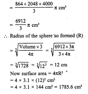 Selina Concise Mathematics Class 10 ICSE Solutions Chapter 20 Cylinder, Cone and Sphere Ex 20C Q11.2