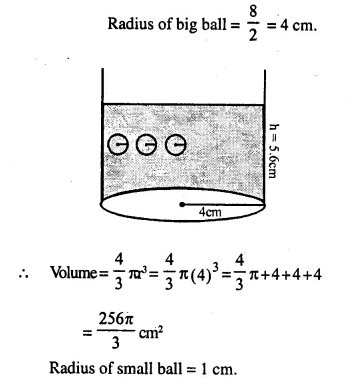 Selina Concise Mathematics Class 10 ICSE Solutions Chapter 20 Cylinder, Cone and Sphere Ex 20C Q4.1