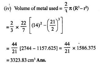 Selina Concise Mathematics Class 10 ICSE Solutions Chapter 20 Cylinder, Cone and Sphere Ex 20C Q9.3