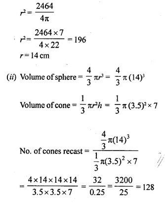 Selina Concise Mathematics Class 10 ICSE Solutions Chapter 20 Cylinder, Cone and Sphere Ex 20D Q12.1