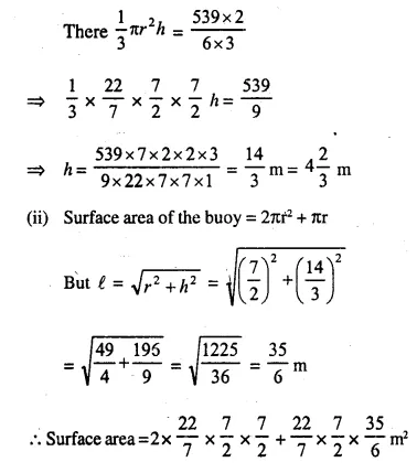 Selina Concise Mathematics Class 10 ICSE Solutions Chapter 20 Cylinder, Cone and Sphere Ex 20E Q2.2