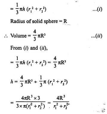 Selina Concise Mathematics Class 10 ICSE Solutions Chapter 20 Cylinder, Cone and Sphere Ex 20E Q8.2