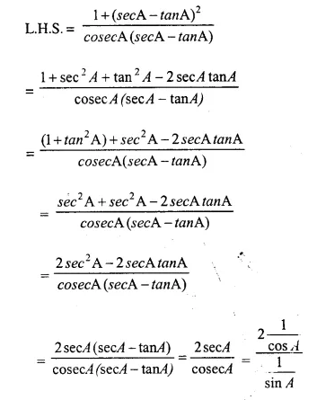 Selina Concise Mathematics Class 10 ICSE Solutions Chapter 21 Trigonometrical Identities Ex 21E Q1.14