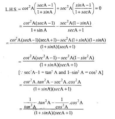 Selina Concise Mathematics Class 10 ICSE Solutions Chapter 21 Trigonometrical Identities Ex 21E Q1.18