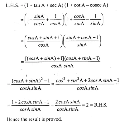 Selina Concise Mathematics Class 10 ICSE Solutions Chapter 21 Trigonometrical Identities Ex 21E Q1.24