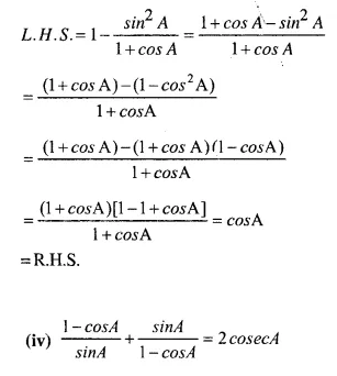 Selina Concise Mathematics Class 10 ICSE Solutions Chapter 21 Trigonometrical Identities Ex 21E Q1.4