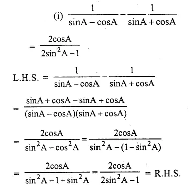 Selina Concise Mathematics Class 10 ICSE Solutions Chapter 21 Trigonometrical Identities Ex 21E Q10.3