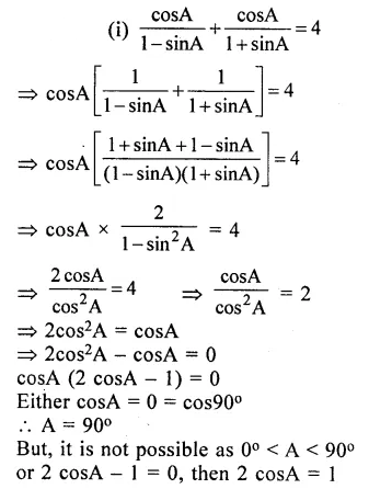 Selina Concise Mathematics Class 10 ICSE Solutions Chapter 21 Trigonometrical Identities Ex 21E Q13.2