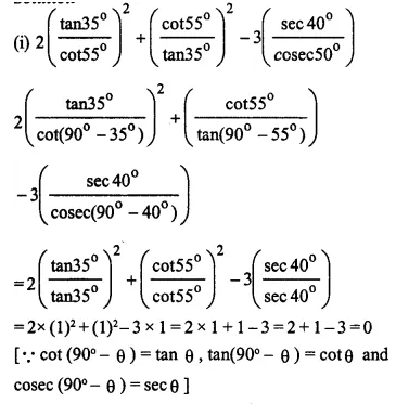 Selina Concise Mathematics Class 10 ICSE Solutions Chapter 21 Trigonometrical Identities Ex 21E Q7.2