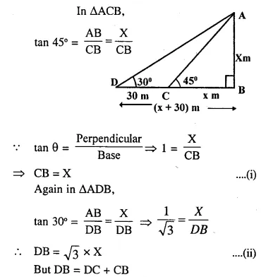 Selina Concise Mathematics Class 10 ICSE Solutions Chapter 22 Heights ...