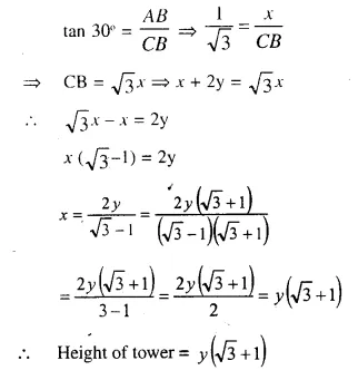 Selina Concise Mathematics Class 10 ICSE Solutions Chapter 22 Heights and Distances Ex 22B Q13.2