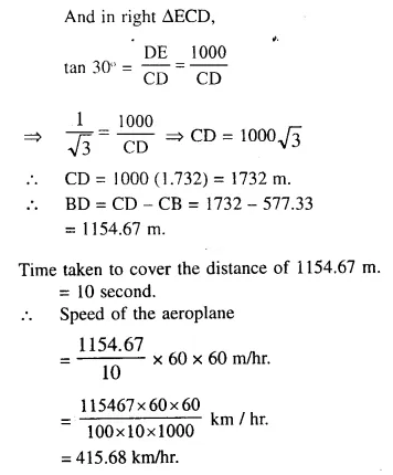 Selina Concise Mathematics Class 10 ICSE Solutions Chapter 22 Heights and Distances Ex 22B Q14.2