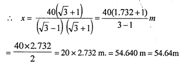 Selina Concise Mathematics Class 10 ICSE Solutions Chapter 22 Heights and Distances Ex 22B Q3.2