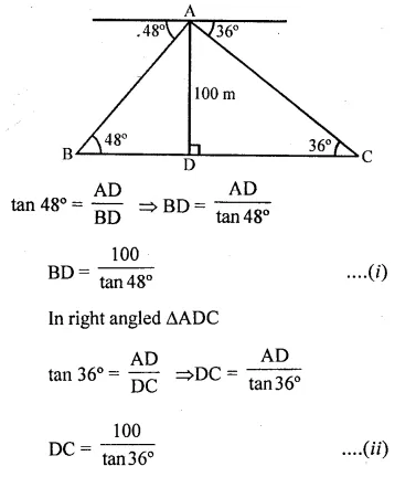 Selina Concise Mathematics Class 10 ICSE Solutions Chapter 22 Heights and Distances Ex 22B Q4.1