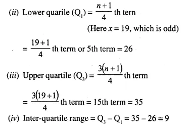 Selina Concise Mathematics Class 10 ICSE Solutions Chapter 24 Measures of Central Tendency Ex 24C Q3.1