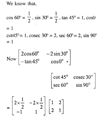 Selina Concise Mathematics Class 10 ICSE Solutions Chapter 9 Matrices Ex 9C Q30.2