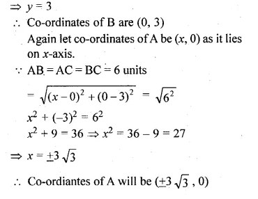 ML Aggarwal Class 10 Solutions for ICSE Maths Chapter 11 Section Formula Chapter Test Q1.2
