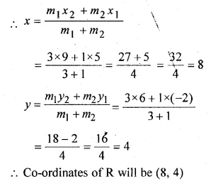 ML Aggarwal Class 10 Solutions for ICSE Maths Chapter 11 Section Formula Chapter Test Q3.1