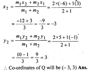 ML Aggarwal Class 10 Solutions for ICSE Maths Chapter 11 Section Formula Chapter Test Q5.2