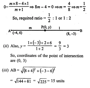 ML Aggarwal Class 10 Solutions for ICSE Maths Chapter 11 Section Formula Ex 11 Q20.1