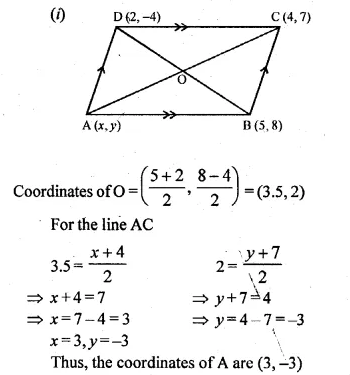 ML Aggarwal Class 10 Solutions for ICSE Maths Chapter 12 Equation of a Straight Line Ex 12.1 Q22.1