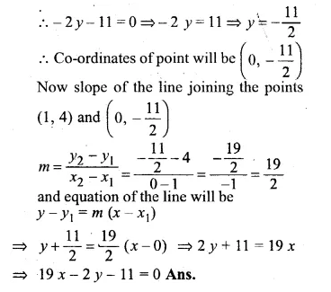ML Aggarwal Class 10 Solutions for ICSE Maths Chapter 12 Equation of a Straight Line Ex 12.1 Q27.1