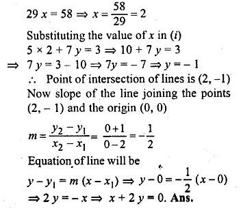 ML Aggarwal Class 10 Solutions for ICSE Maths Chapter 12 Equation of a Straight Line Ex 12.1 Q32.1