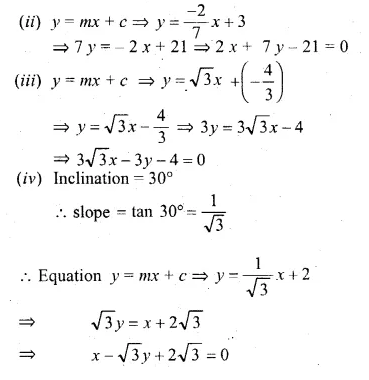 ML Aggarwal Class 10 Solutions for ICSE Maths Chapter 12 Equation of a Straight Line Ex 12.1 Q6.1