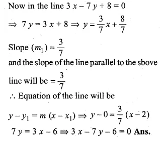 ML Aggarwal Class 10 Solutions for ICSE Maths Chapter 12 Equation of a Straight Line Ex 12.2 Q21.1