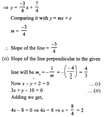 ML Aggarwal Class 10 Solutions for ICSE Maths Chapter 12 Equation of a Straight Line Ex 12.2 Q22.1