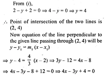 ML Aggarwal Class 10 Solutions for ICSE Maths Chapter 12 Equation of a Straight Line Ex 12.2 Q22.2