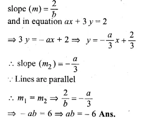 ML Aggarwal Class 10 Solutions for ICSE Maths Chapter 12 Equation of a Straight Line Ex 12.2 Q3.1