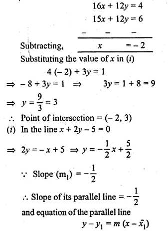 ML Aggarwal Class 10 Solutions for ICSE Maths Chapter 12 Equation of a Straight Line Ex 12.2 Q38.1