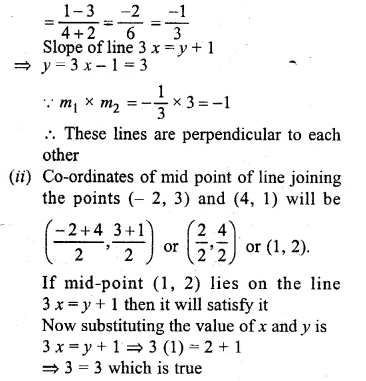 ML Aggarwal Class 10 Solutions for ICSE Maths Chapter 12 Equation of a Straight Line Ex 12.2 Q8.1