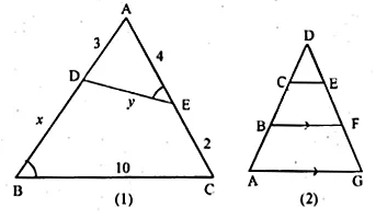 ML Aggarwal Class 10 Solutions for ICSE Maths Chapter 13 Similarity Chapter Test Q3.1
